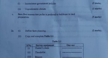 Neco 2024 Agricultural Science Answers (June/July Exam)