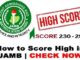 How To Score 290 In 2025 JAMB CBT Exam