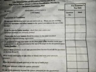 Waec 2025 English Language Question And Answer