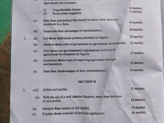 2025 NECO Agricultural Science Question and Answer (2)