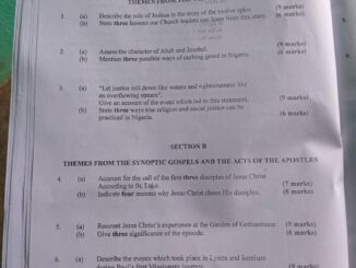 Neco 2025 CRS Expo Questions And Answers