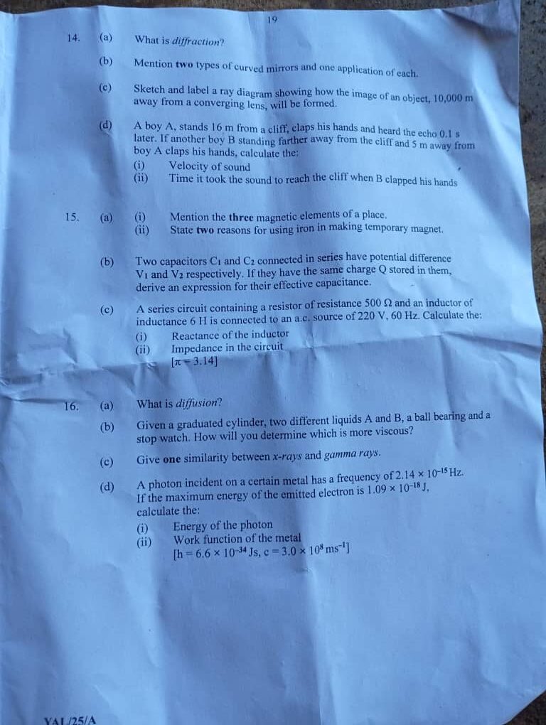 Neco 2025 Physics Question And Answer 1 (2)