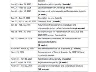 UNIUYO academic calendar for 2024
