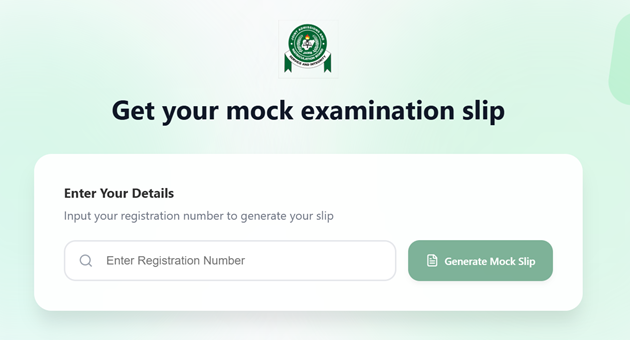 JAMB mock exam slips