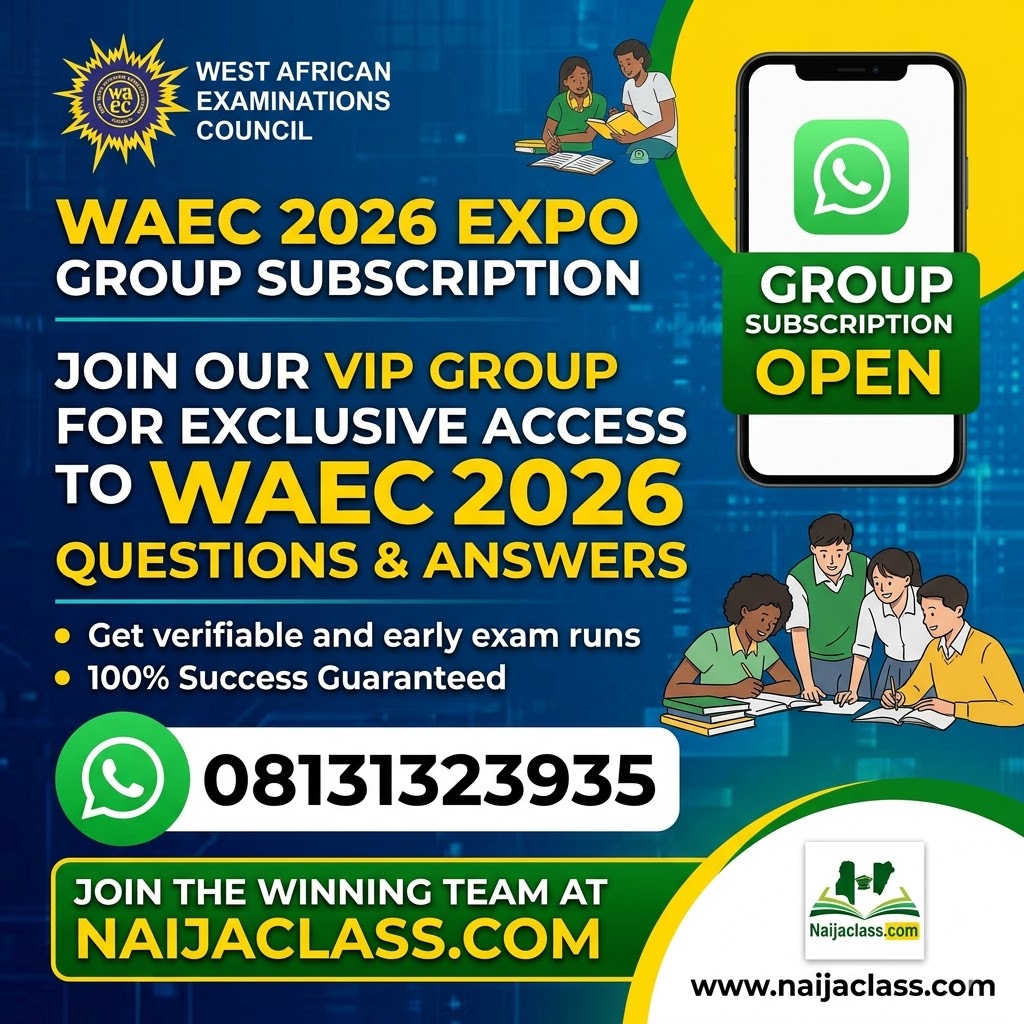 WAEC 2026 Expo Group Subscription