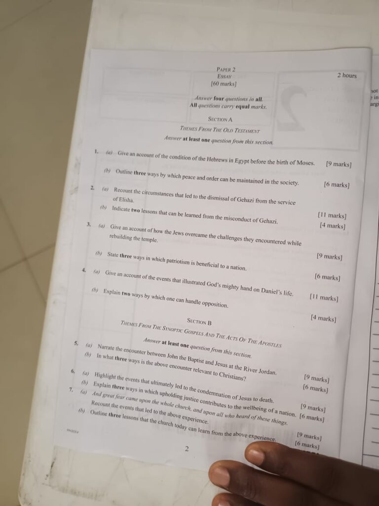 WAEC 2026 CRS Questions and Answers (1)