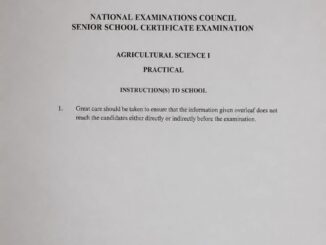 NECO 2026 Agricultural Science Practical Specimen (1)