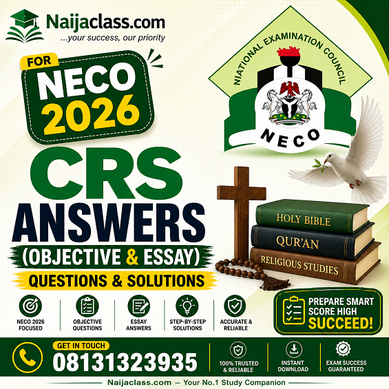NECO 2026 CRS Answers