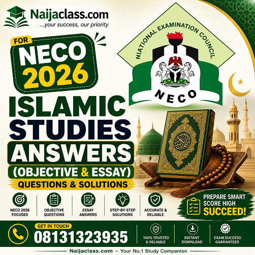NECO 2026 Islamic Studies Answers