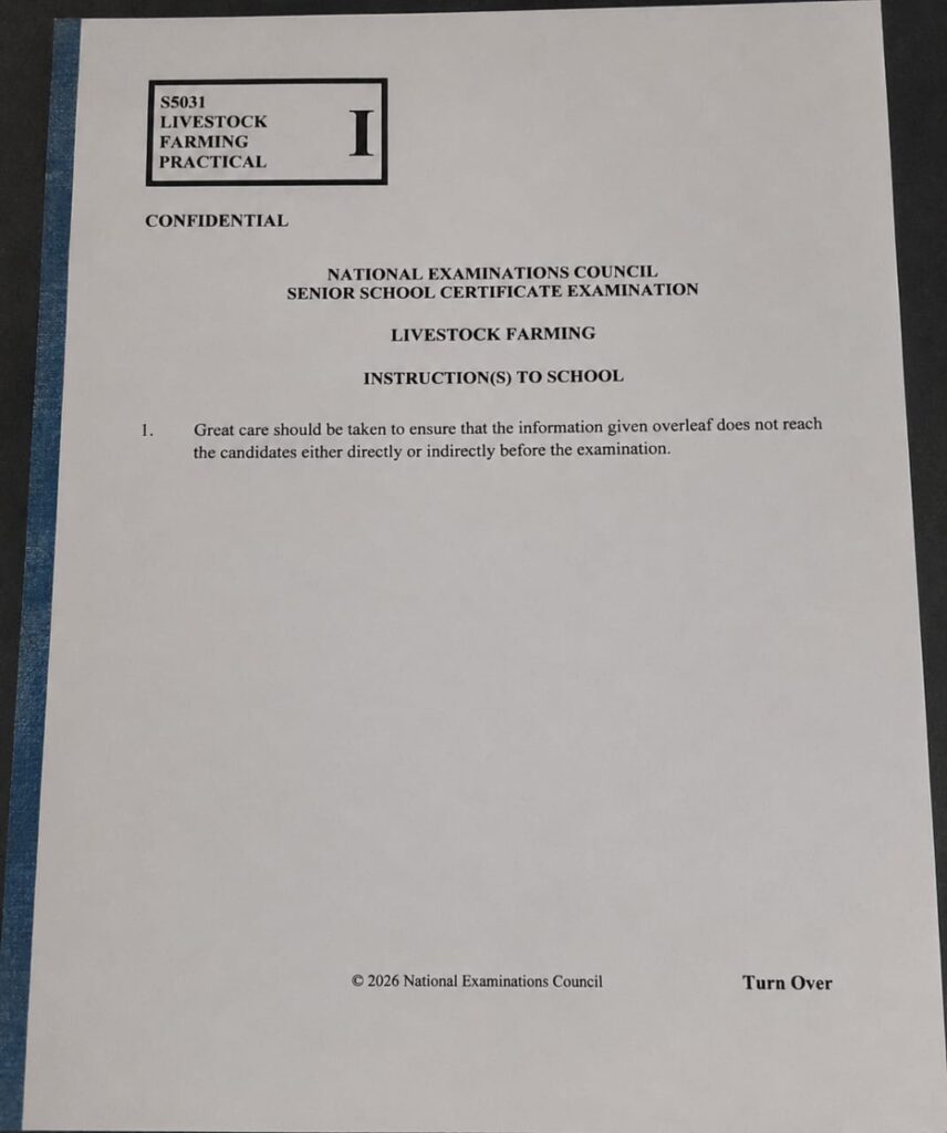 NECO 2026 Livestock Farming Practical Specimen (1)