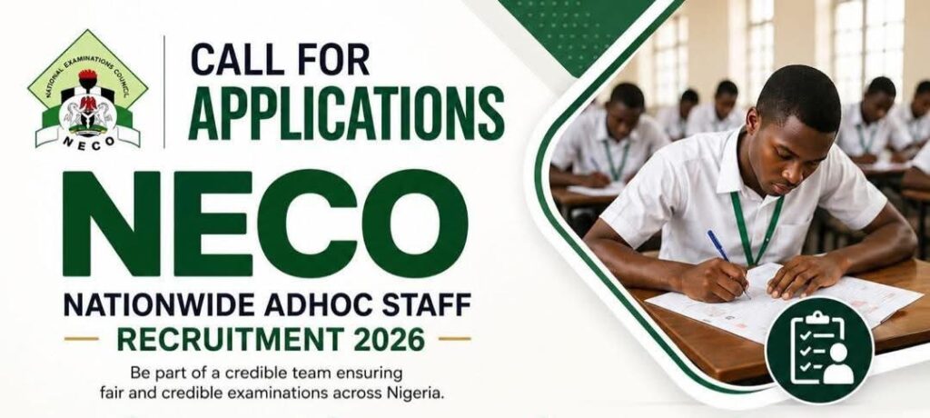 Neco Exam Supervisors Job Opportunity