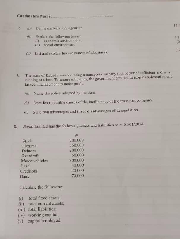 WAEC 2026 Commerce Question And Answers (2)