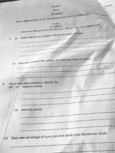 WAEC 2026 Physics Questions and Answers
