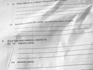 WAEC 2026 Physics Questions and Answers