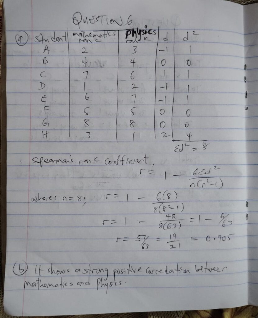 WAEC GCE 2026 Further Mathematics Questions and Answers 4