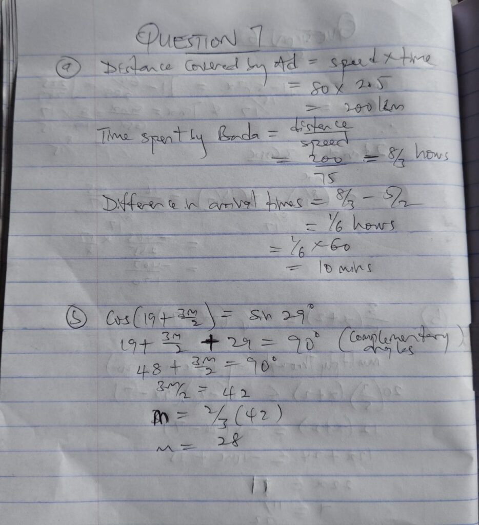 Waec GCE 2026 Mathematics Questions And Answers
